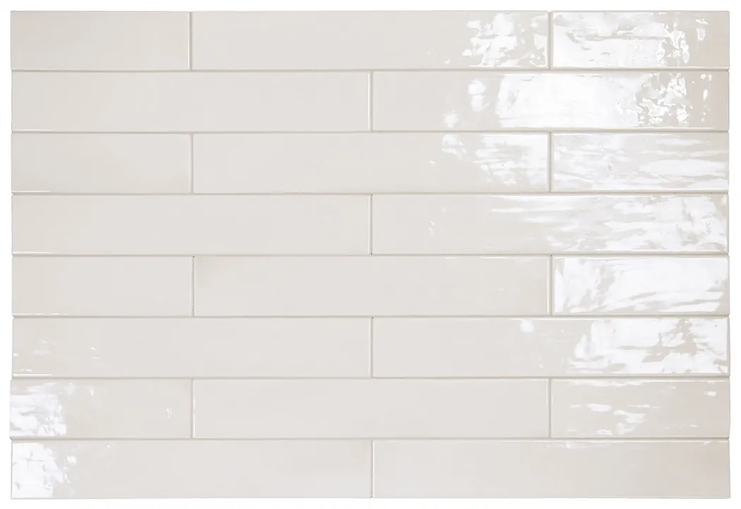 Equipe Manacor White fényes csempe 6,5x40 cm