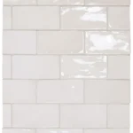 Equipe Manacor White fényes csempe 7,5x15 cm