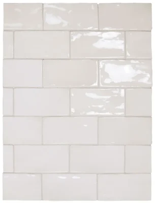 Equipe Manacor White fényes csempe 7,5x15 cm