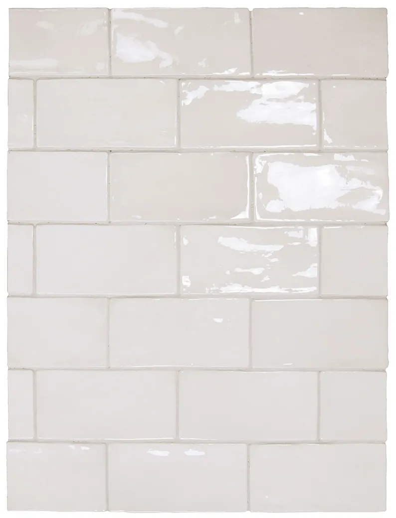 Equipe Manacor White fényes csempe 7,5x15 cm