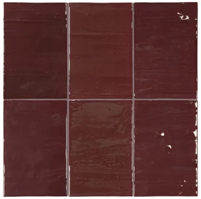 Equipe Marea Dark Merlot fényes csempe 10x15 cm