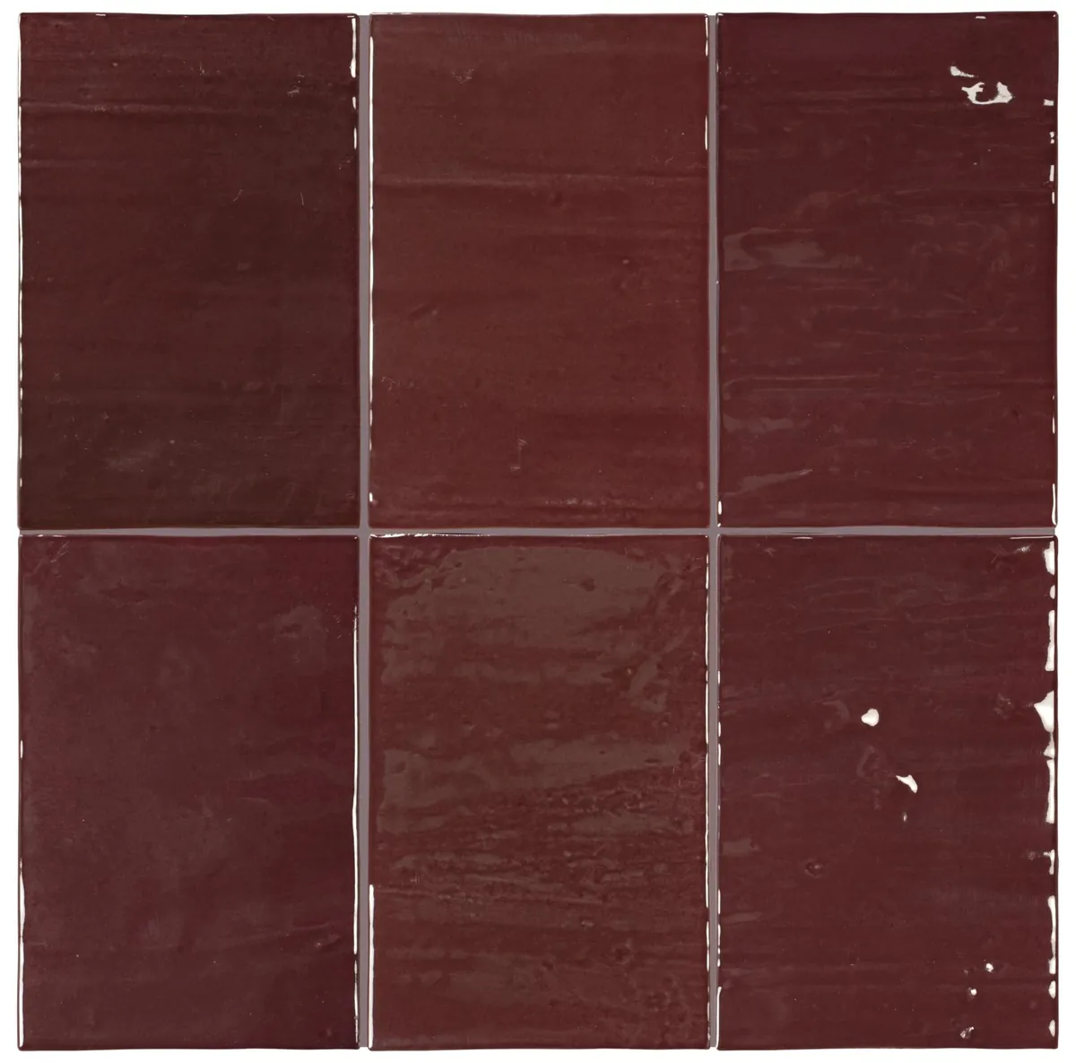 Equipe Marea Dark Merlot fényes csempe 10x15 cm