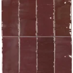 Equipe Marea Dark Merlot fényes csempe 5x15 cm