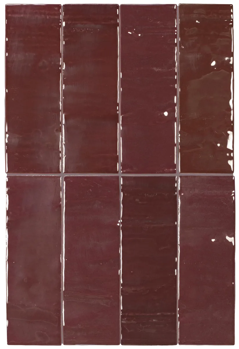 Equipe Marea Dark Merlot fényes csempe 5x15 cm