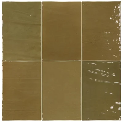Equipe Marea Ecru Olive fényes csempe 10x15 cm