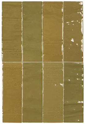 Equipe Marea Ecru Olive fényes csempe 5x15 cm