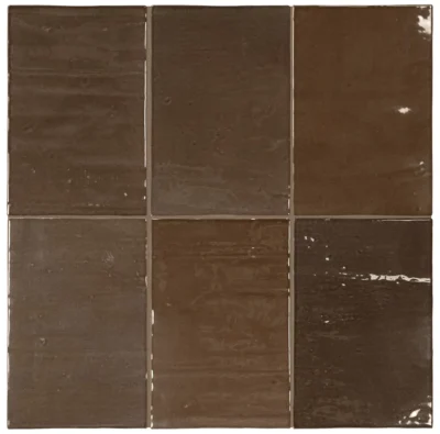 Equipe Marea Seal Brown fényes csempe 10x15 cm