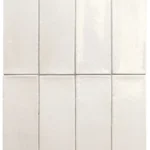 Equipe Miyako White fényes csempe 5x15 cm