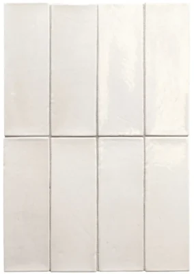 Equipe Miyako White fényes csempe 5x15 cm