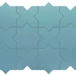 Equipe Porto Cross Azure matt járólap 12x12 cm