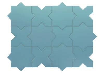 Equipe Porto Cross Azure matt járólap 12x12 cm