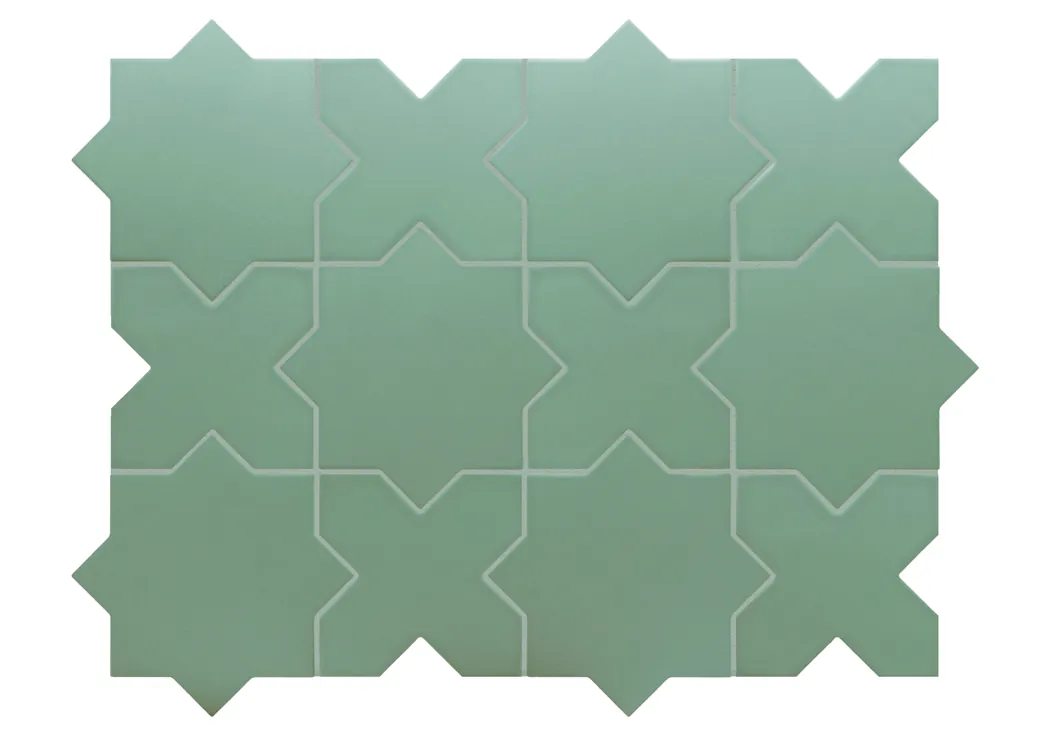 Equipe Porto Cross Pickle Green matt járólap 12x12 cm