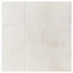 Equipe Raku Line White matt dekorcsempe 10x10 cm