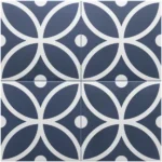 Equipe Rivoli Bergen Azul matt dekorcsempe 20x20 cm