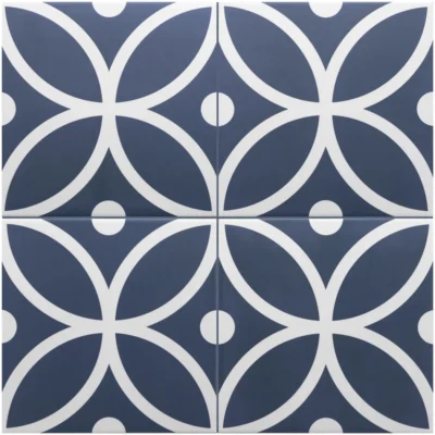 Equipe Rivoli Bergen Azul matt dekorcsempe 20x20 cm