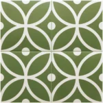 Equipe Rivoli Bergen Verde matt dekorcsempe 20x20 cm