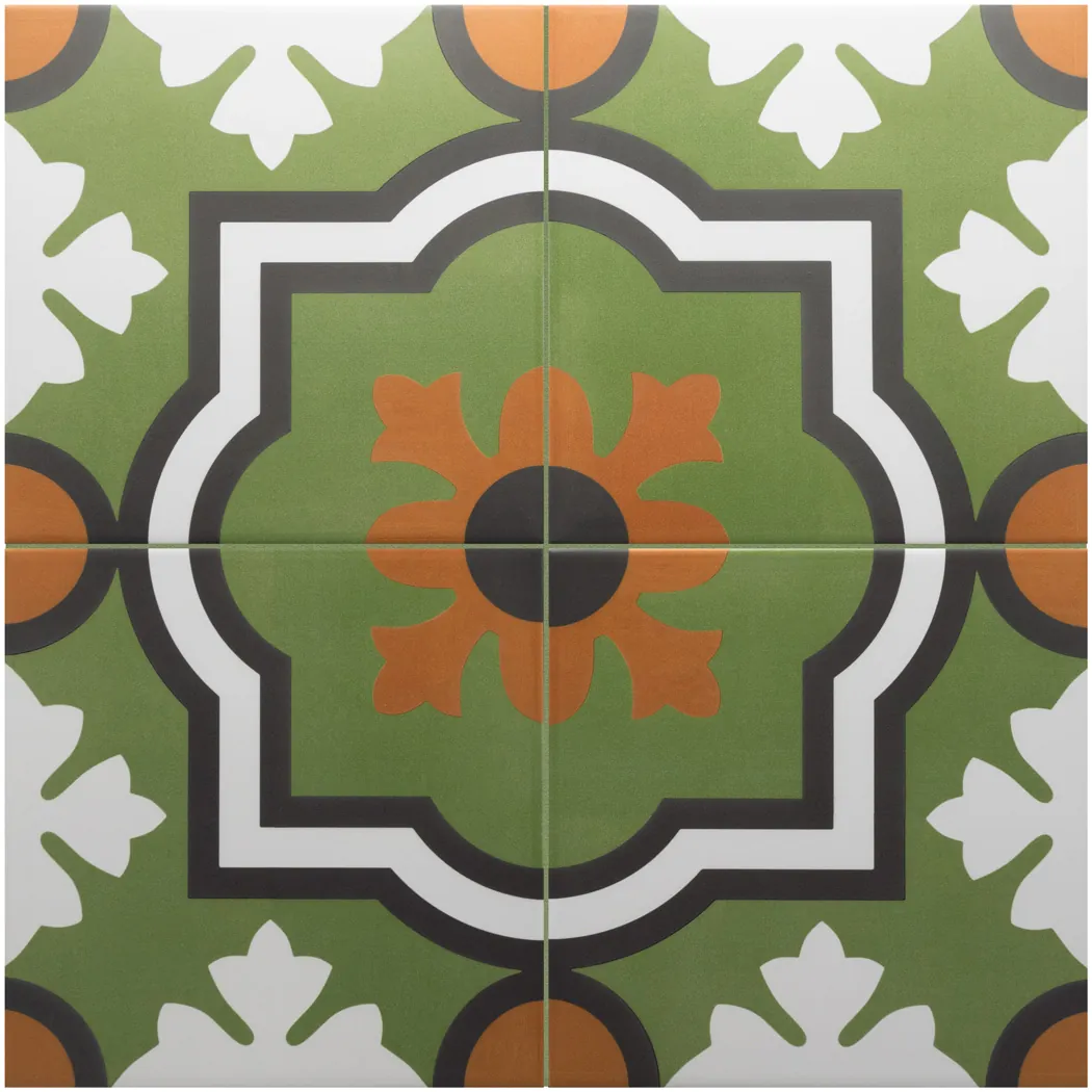 Equipe Rivoli Monaco Verde matt dekorcsempe 20x20 cm