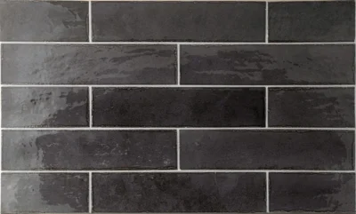 Equipe Tribeca Basalt fényes csempe 6x24,6 cm