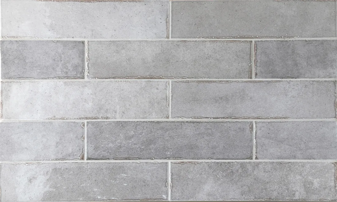 Equipe Tribeca Grey Whisper fényes csempe 6x24,6 cm