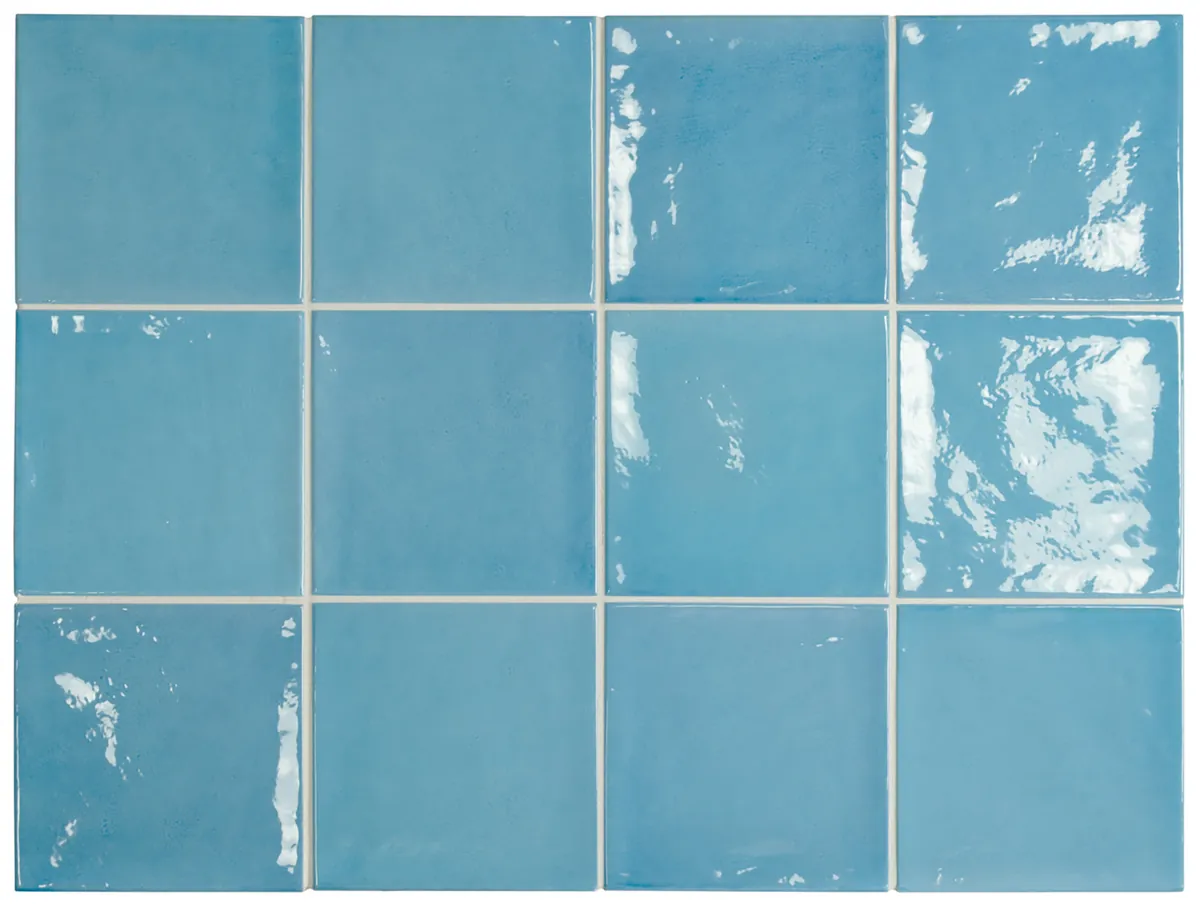 Equipe Village Azure Blue fényes csempe 13,2x13,2 cm