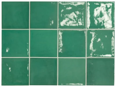 Equipe Village Esmerald Green fényes csempe 13,2x13,2 cm