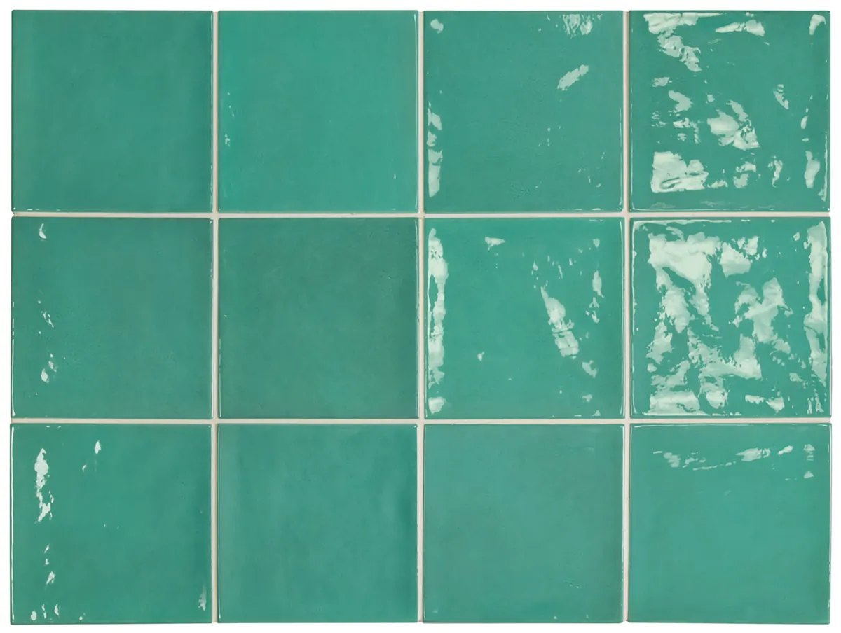 Equipe Village Teal fényes csempe 13,2x13,2 cm