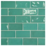 Equipe Village Teal fényes csempe 6,5x13,2 cm