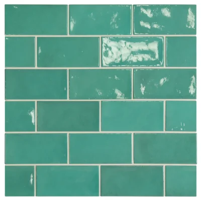 Equipe Village Teal fényes csempe 6,5x13,2 cm