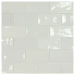 Equipe Village White fényes csempe 6,5x13,2 cm