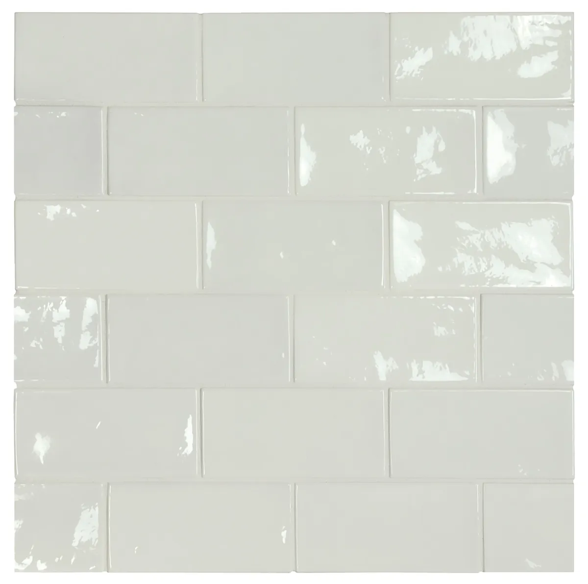 Equipe Village White fényes csempe 6,5x13,2 cm