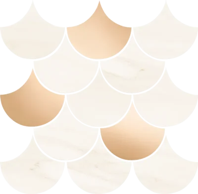 Tubadzin Boho Sheen Copper matt-fényes mozaik 19,3x29 cm