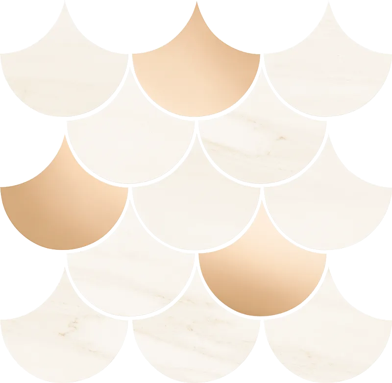 Tubadzin Boho Sheen Copper matt-fényes mozaik 19,3x29 cm