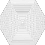 Tubadzin Cielo e Terra Geometry 1 matt dekorcsempe 19,2x22,1 cm (2. változat)