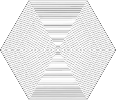 Tubadzin Cielo e Terra Geometry 1 matt dekorcsempe 19,2x22,1 cm