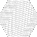 Tubadzin Cielo e Terra Geometry 3 matt dekorcsempe 19,2x22,1 cm