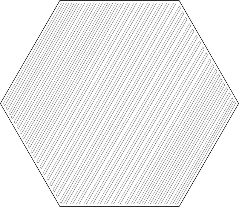 Tubadzin Cielo e Terra Geometry 3 matt dekorcsempe 19,2x22,1 cm