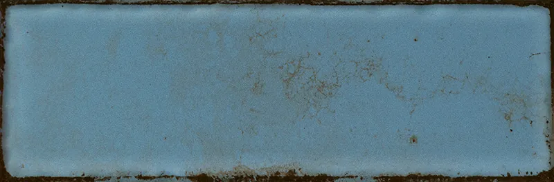 Tubadzin Curio Blue Mix B fényes strukturált csempe 7,8x23,7 cm
