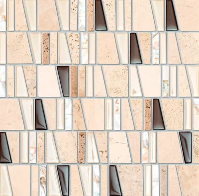Tubadzin Drops Stone Beige matt-fényes mozaik 30x30 cm