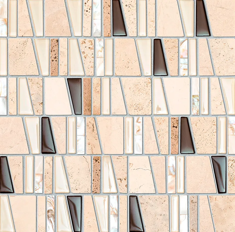 Tubadzin Drops Stone Beige matt-fényes mozaik 30x30 cm