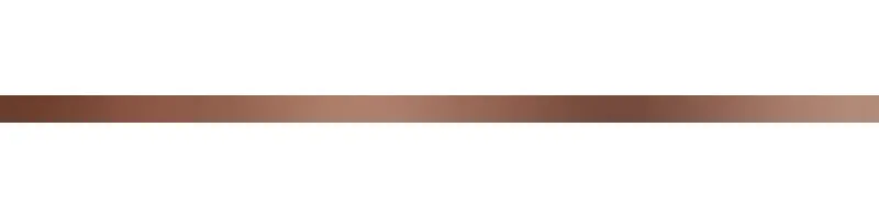 Tubadzin Fadma Steel Copper 2 fényes díszcsík 2,3x74,8 cm