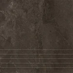 Tubadzin Grand Cave Brown lépcsőlap 29,6x59,8 cm