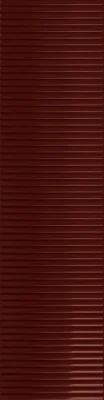 Tubadzin Groove Burgundy 1 fényes strukturált csempe 7,8x29,8 cm