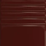 Tubadzin Groove Burgundy 2 fényes strukturált csempe 7,8x29,8 cm