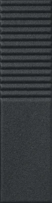 Tubadzin Groove Graphite Sugar 2 2 fényes strukturált csempe 7,8x29,8 cm