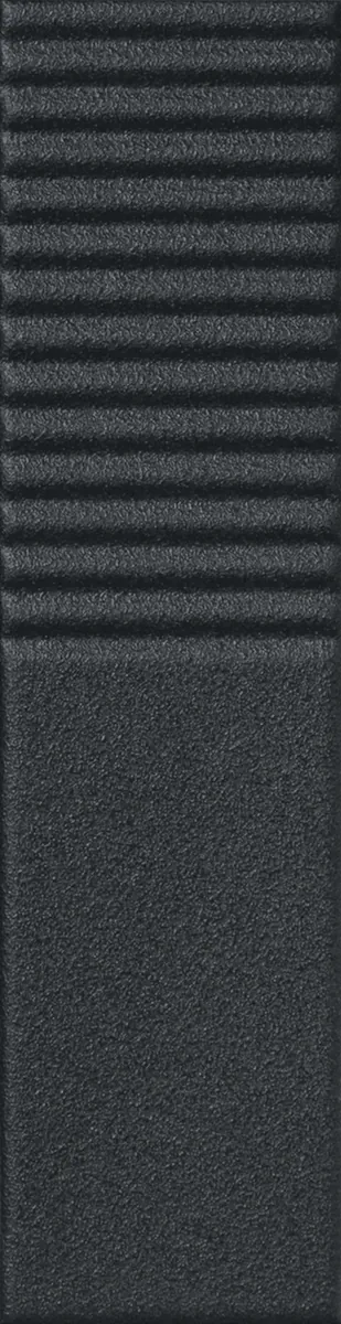 Tubadzin Groove Graphite Sugar 2 2 fényes strukturált csempe 7,8x29,8 cm