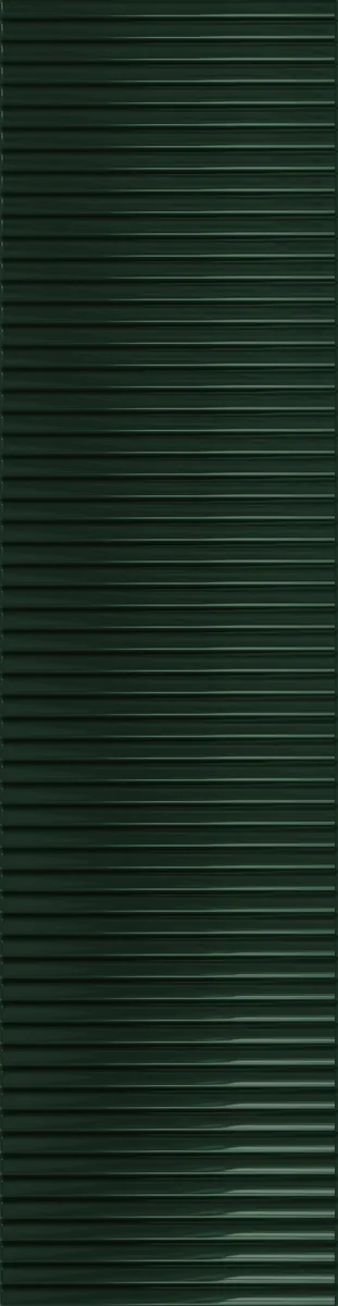 Tubadzin Groove Green 1 fényes strukturált csempe 7,8x29,8 cm