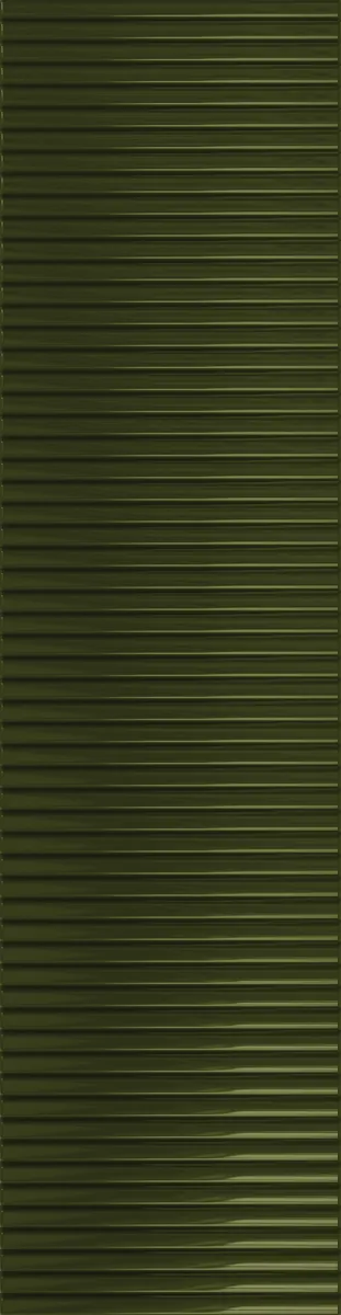 Tubadzin Groove Olive 1 fényes strukturált csempe 7,8x29,8 cm