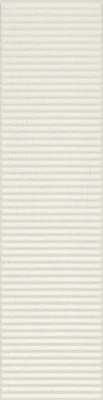 Tubadzin Groove White Sugar 1 fényes strukturált csempe 7,8x29,8 cm