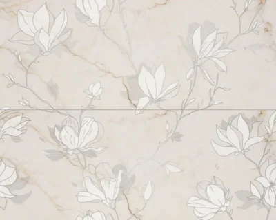 Tubadzin Liberte Fleur fényes dekorcsempe (2 elemes) 59,8x74,8 cm