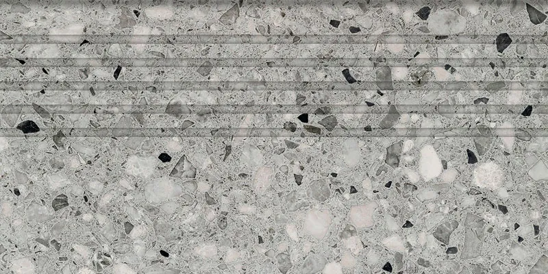 Tubadzin Macchia Graphite matt lépcsőlap 29,8x59,8 cm